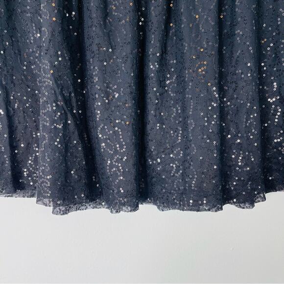 NEW Cynthia Rowley black sequin evening holiday party mini skirt 8 - Picture 3 of 7